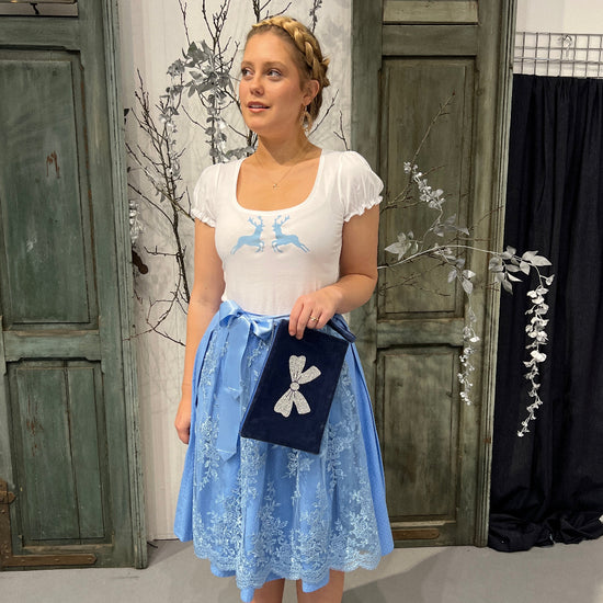 Damen-dirndl-Samt-Clutch