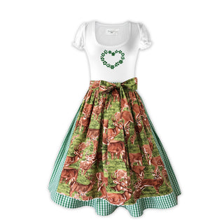
                    
                      Damen Dirndl Hirschglück Märchenwerkstatt Damen Dirndl ohne Mieder mit T-Shirt , Rock &amp; Schürze
                    
                  