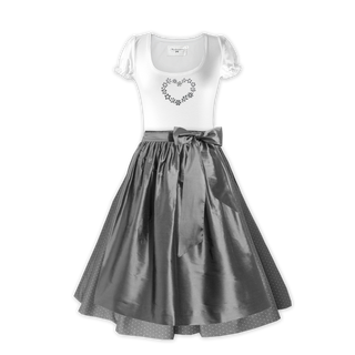 
                    
                      Damen Dirndl Silbermond Märchenwerkstatt Damen Dirndl ohne Mieder mit T-Shirt , Rock &amp; Schürze
                    
                  