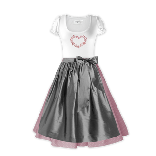 
                    
                      Damen Dirndl Silbermond Märchenwerkstatt Damen Dirndl ohne Mieder mit T-Shirt , Rock &amp; Schürze
                    
                  