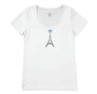 
                    
                      Damenshirt Eifelturm silber glitzer hellblau
                    
                  