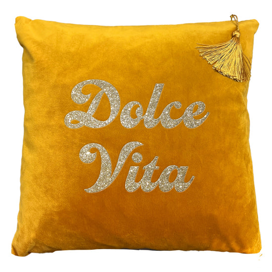 Dolce Vita samt Kissen gold Dolce Vita goldi