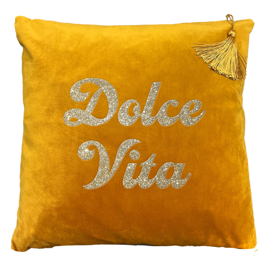 Dolce Vita samt Kissen gold Dolce Vita goldi