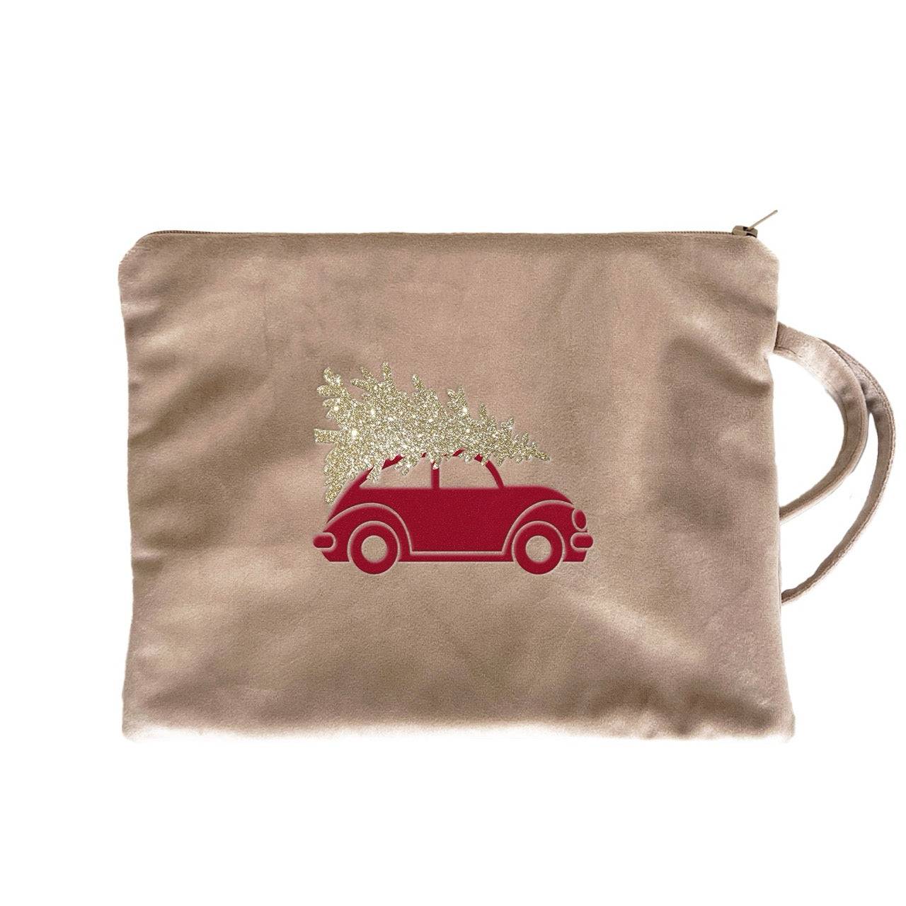 Kosmetiktasche Weihnachtsauto