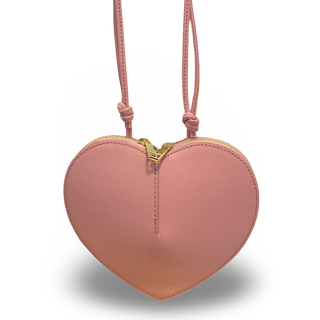 
                    
                      Herzl Lederhandtasche rosa Herzform mit goldener Zier
                    
                  