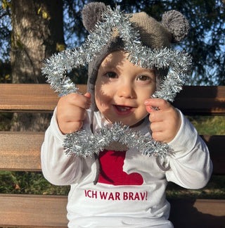 
                    
                      Weihnachts Baby T-Shirt Nikolausstiefel Ich war brav
                    
                  