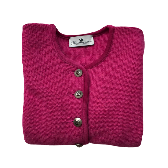 Strick Janker Maedchen pink