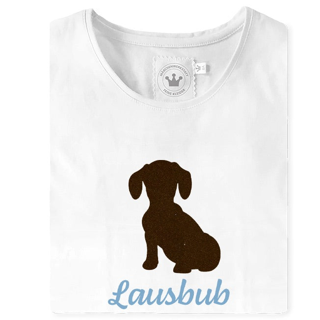 Jungen T-Shirt mit kleinen Hund und Lausbub Grafik