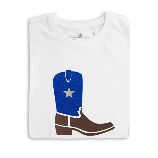 Jungen T-Shirt Cowboy Stiefel