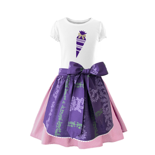
                    
                      Kinder Dirndl Schulanfang rosa Ranke lila zuckertuete.
                    
                  