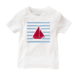 
                    
                      Handmade Kinder T-Shirt Segelboot rot hellblau
                    
                  