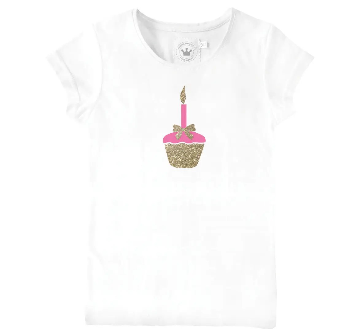 Laden Sie das Bild in den Galerie-Viewer, Mädchen T-Shirt Geburtstagskind gold

