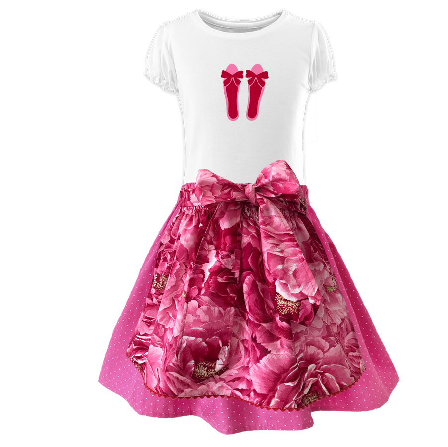 Kinder Dirndl Pfingstrose