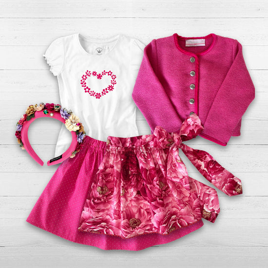 Kinder Dirndl Pfingstrose