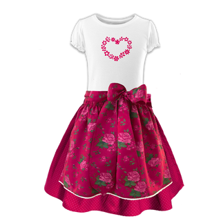 
                    
                      Kinderdirndl Rosen Rock Tupfen pink
                    
                  