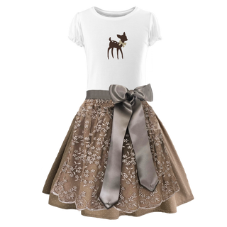 
                    
                      Kinderdirndl Spitze beige braun Bambi
                    
                  