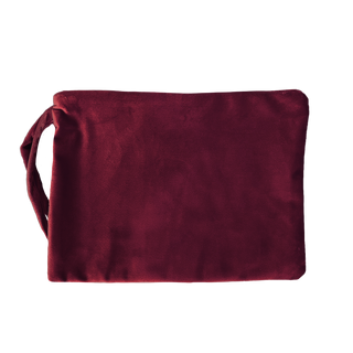 
                    
                      Kosmetiktasche Samt dunkelrot personalisiert
                    
                  