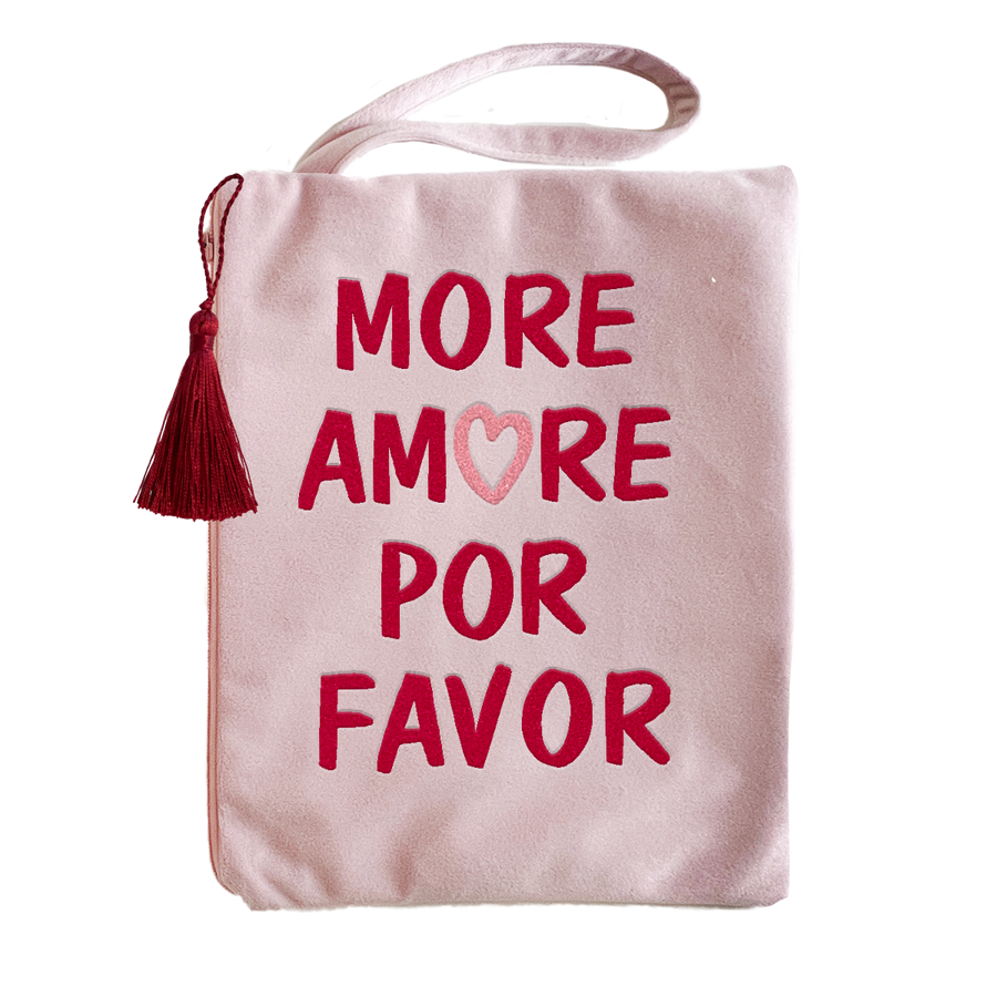 Kosmetiktasche Samt More Amore por favor