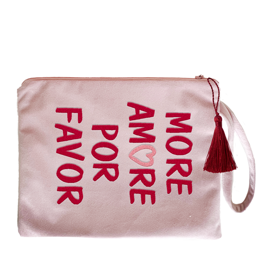 Kosmetiktasche Samt More Amore por favor