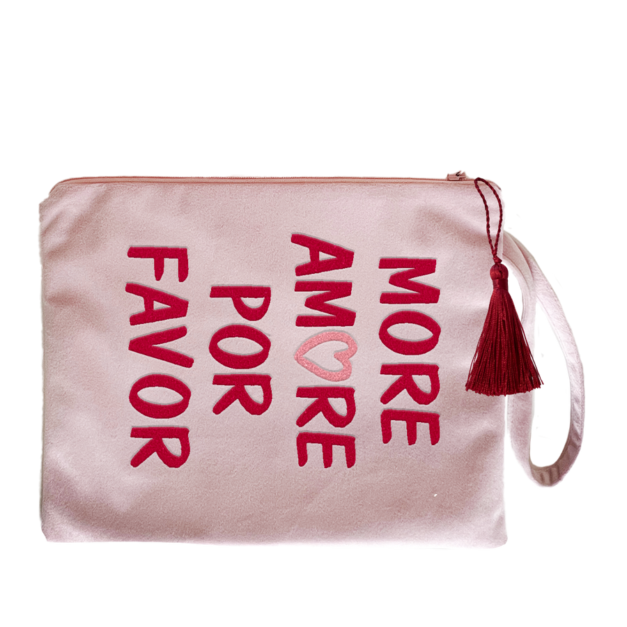 Kosmetiktasche Samt More Amore por favor