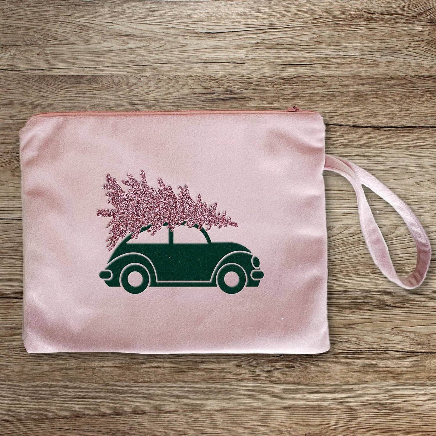 Kosmetiktasche Weihnachtsauto