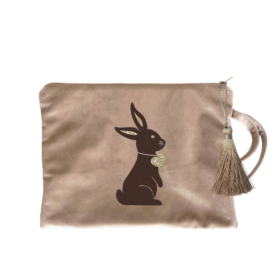 braune Kosmetiktasche Hase