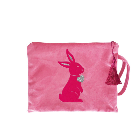 pinke Kosmetiktasche Hase