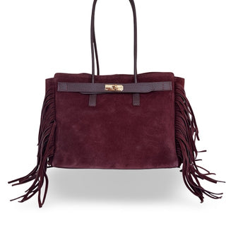 
                    
                      Ledertasche Velour Fransen56 bordeaux dunkelrot
                    
                  