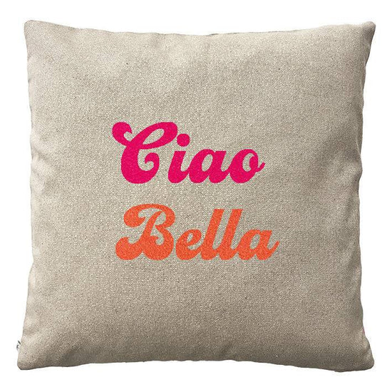 Deko Kissen Leinen Ciao Bella 