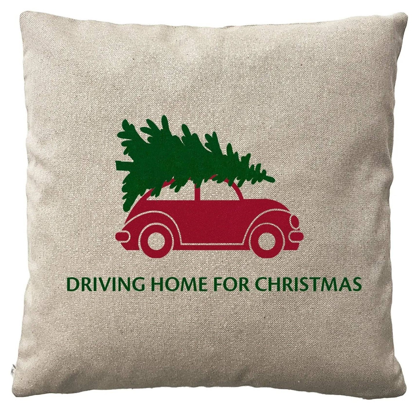 Leinenkissen Weihnachtsauto Märchenwerkstatt