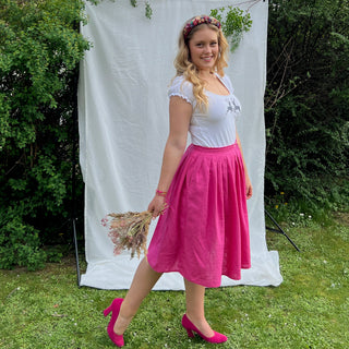 
                    
                      Damen Rock Leinen pink Märchenwerkstatt
                    
                  