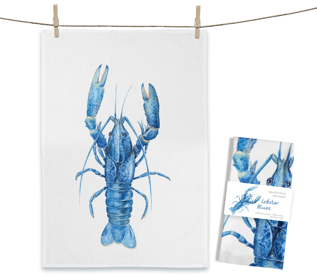 Laden Sie das Bild in den Galerie-Viewer, Geschirrtuch Lobster
