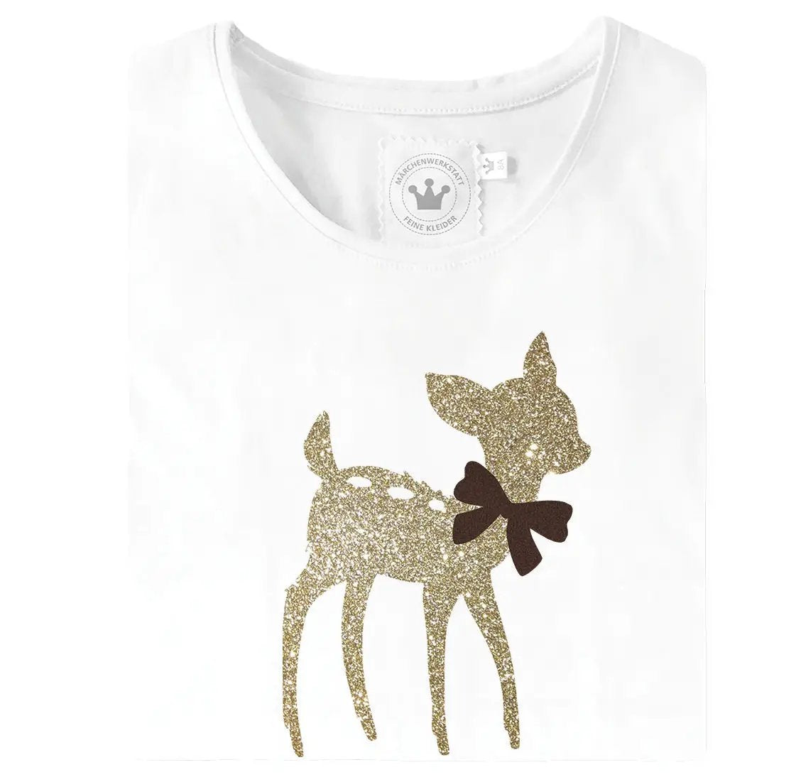 Mädchen T-Shirt Bambi Glitzer