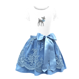 
                    
                      Kinder Dirndl hellblau Spitze
                    
                  