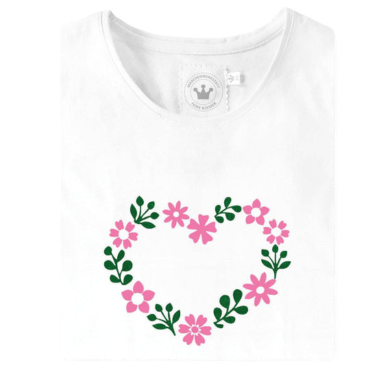 Mädchen T-Shirt Blumenherz bunt Märchenwerkstatt