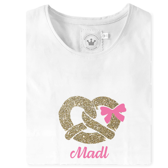 Mädchen T-Shirt Madl Brezl