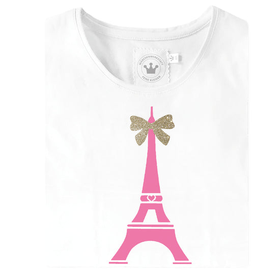 Laden Sie das Bild in den Galerie-Viewer, Mädchen T-Shirt Eiffelturm
