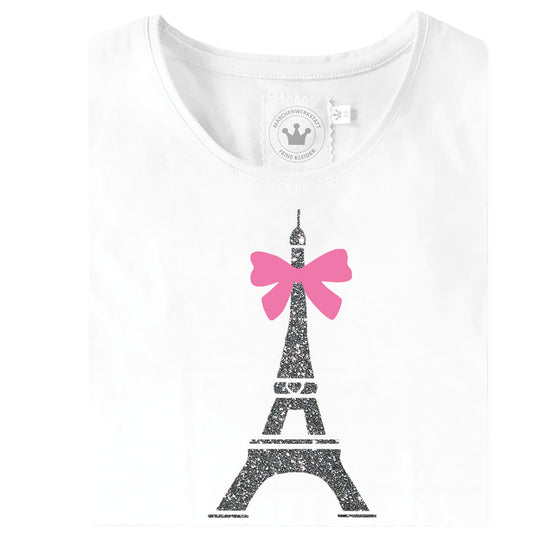 Laden Sie das Bild in den Galerie-Viewer, Mädchen T-Shirt Eiffelturm
