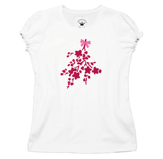 Mädchen T-Shirt Kirschblüte