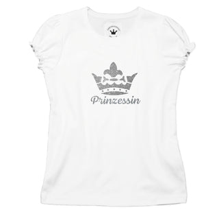 
                    
                      Handmade Kinder T-Shirt Krone silber Prinzessin
                    
                  