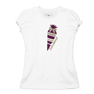 
                    
                      Schulanfang T-Shirt Zuckertüte beere mit gold Samt Glitzer
                    
                  