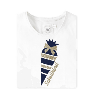 
                    
                      Schulanfang T-Shirt Zuckertüte blau Gold Samt Glitzer
                    
                  