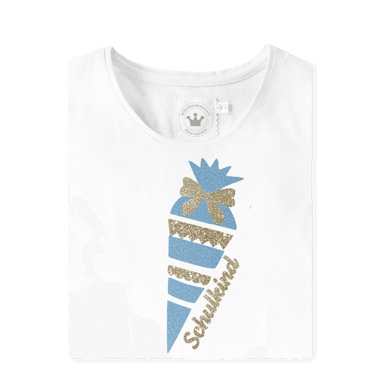 Mädchen Shirt Schulanfang mit Schultüte