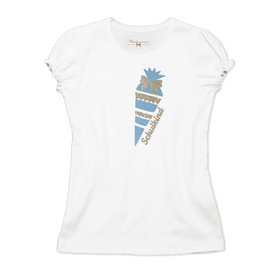 Mädchen Shirt Schulanfang mit Schultüte