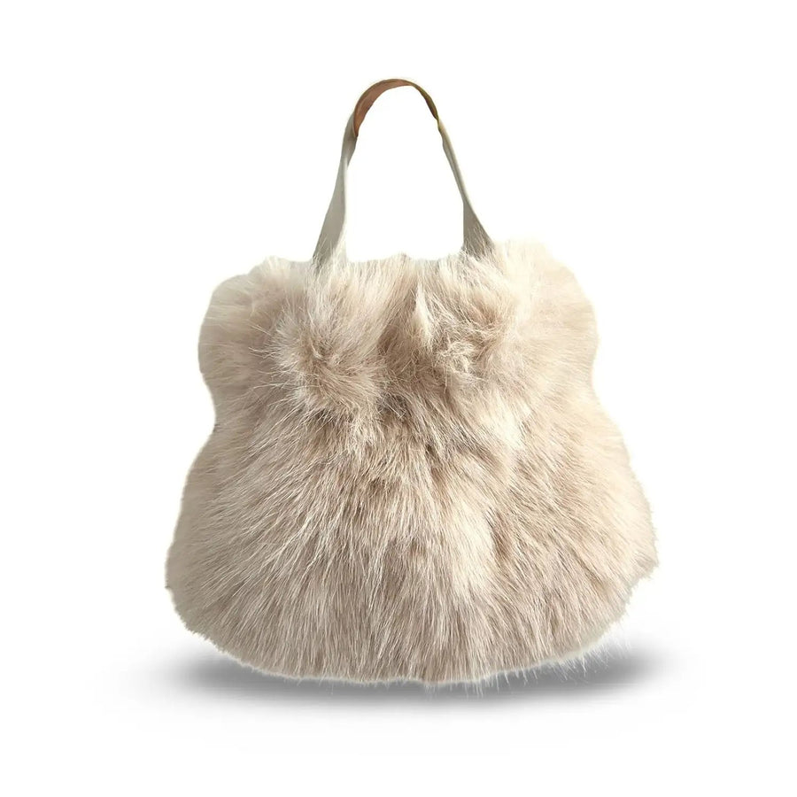 Mini Tasche Fell Fake Fur beige