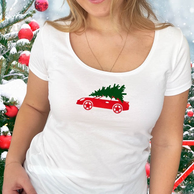 Mittel_Damen-Shirt-Christmas-Auto-Porsche-rot-gruen.2