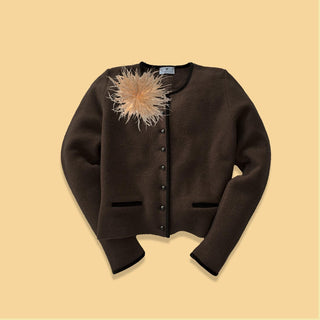 
                    
                      Box Kollektionen Damen Strickjacke braun
                    
                  
