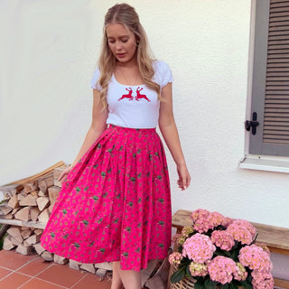 
                    
                      Rosenrock Damen midi pink rot
                    
                  