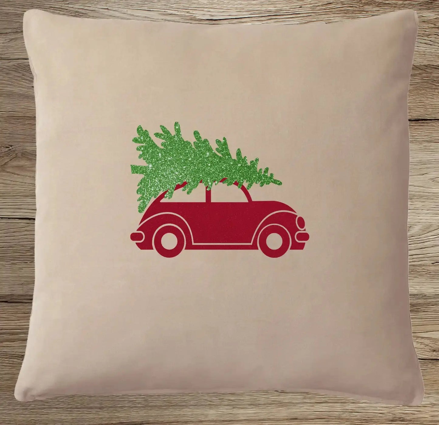 Samtkissen Weihnachtsauto Märchenwerkstatt