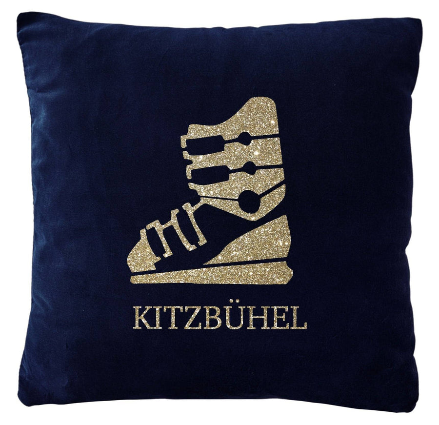 Samtkissen Skistiefel Skiort Märchenwerkstatt